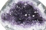Purple Amethyst Geode with Polished Face - Uruguay #233631-4